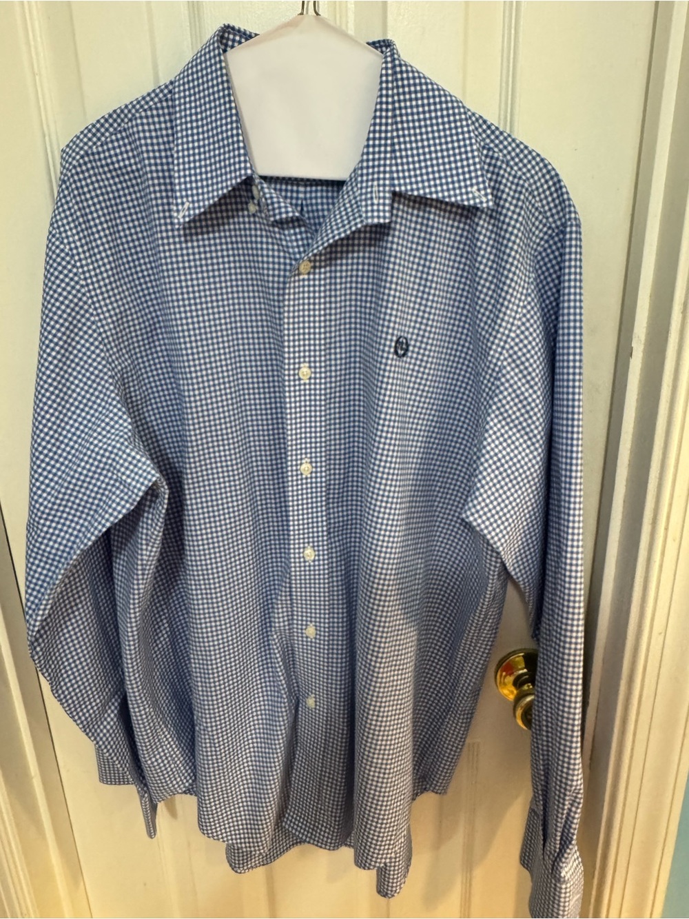 Lauren Ralph Lauren Blue Gingham Dress Shirt